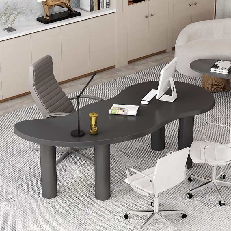 Nordic Solid Wood Table for Restaurant Unique Shape Table with 4 Legs