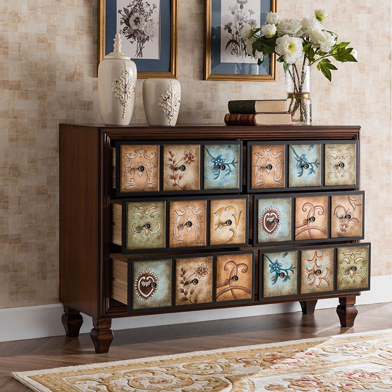 15.6-inch W Traditional Storage Chest Solid Wood Storage Chest Dresser