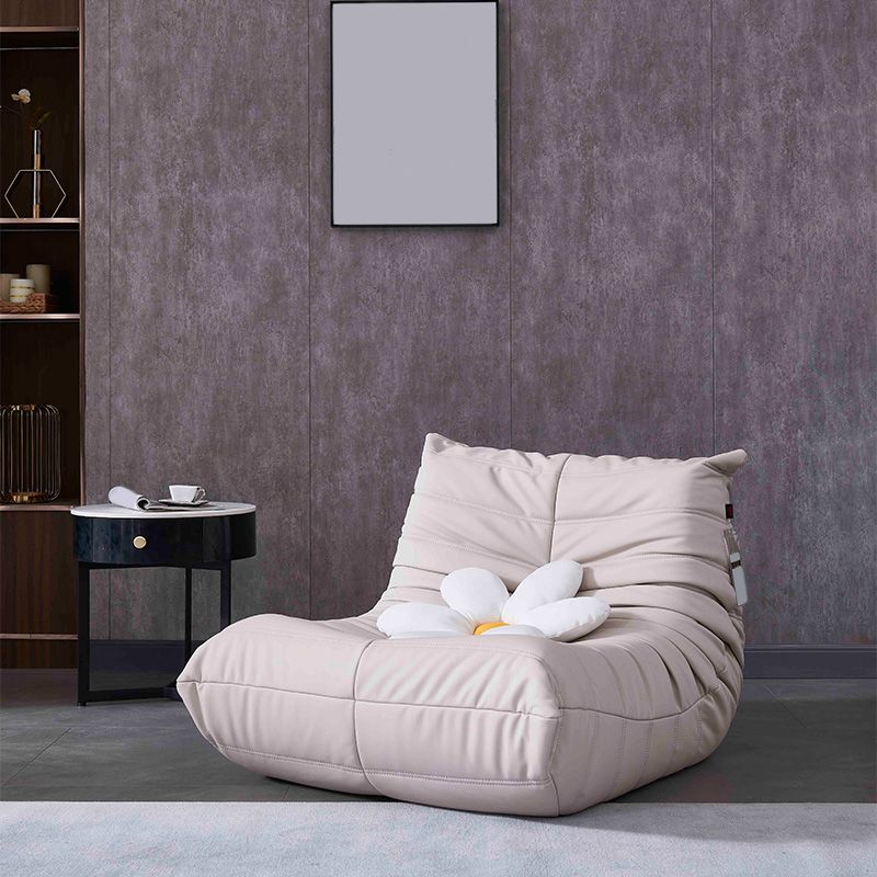 Nordic Caterpillar Lazy Sofa Balcony Designer Net Red Ins Light Luxury Single Leather