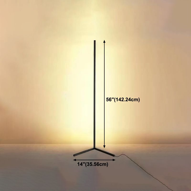 Lámpara lineal de estilo contemporáneo 1 lámpara de luz de luz