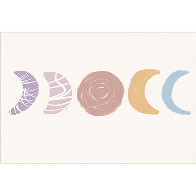 Minimalist Irregular Print Rug Apricot Tone Polyester Area Carpet Washable Rug for Living Room