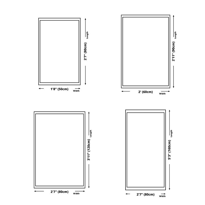 Mid-Century Floral Printed Rug Polyester Indoor Carpet Non-Slip Backing Area Rug for Living Room