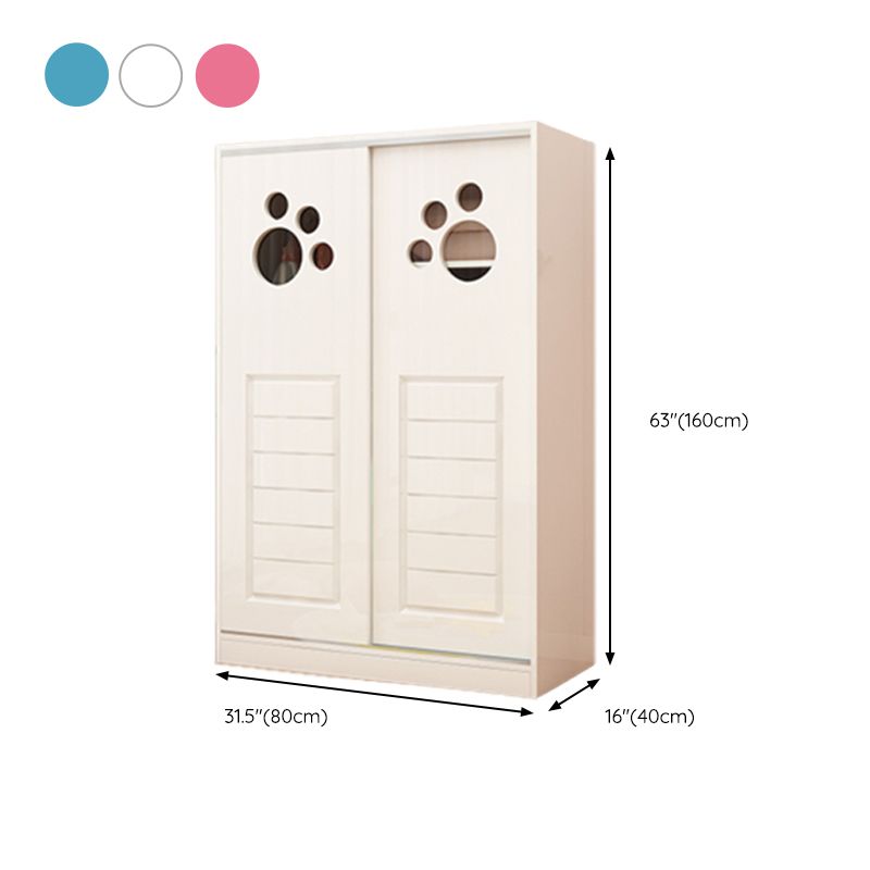 Artificial Wood Hanging Clothes Rack Matte Hanging Clothes Rack