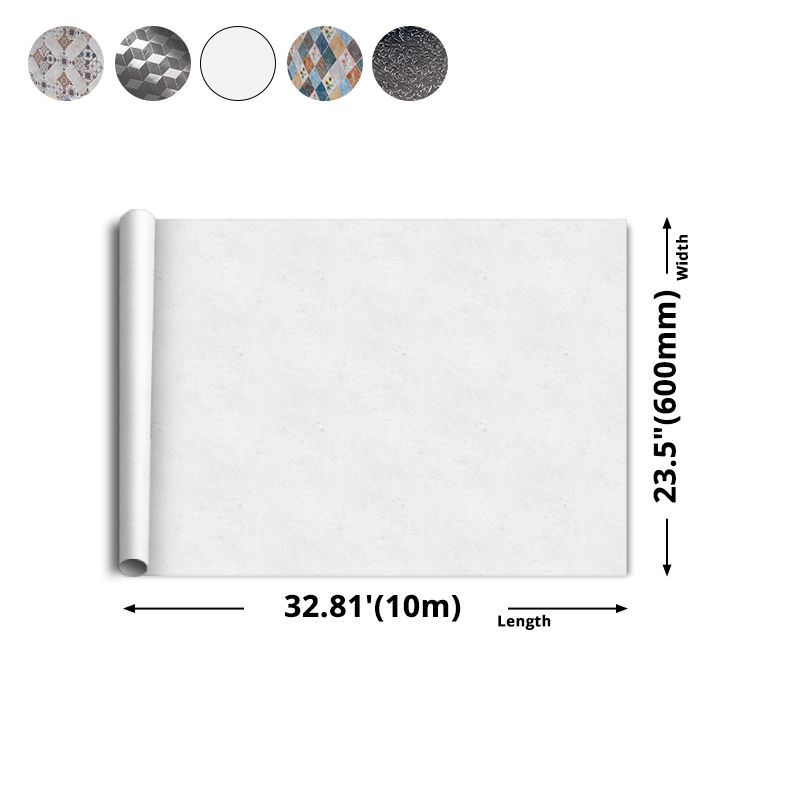 Modern Peel and Stick Backsplash Tile PVC Wallpaper for Floor and Wall