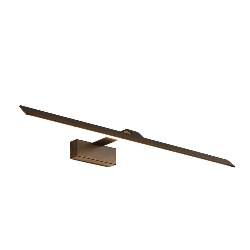 Linear Shape Metal Wall Sconce Modern Style 1-Light Mirror Wall Mount Light