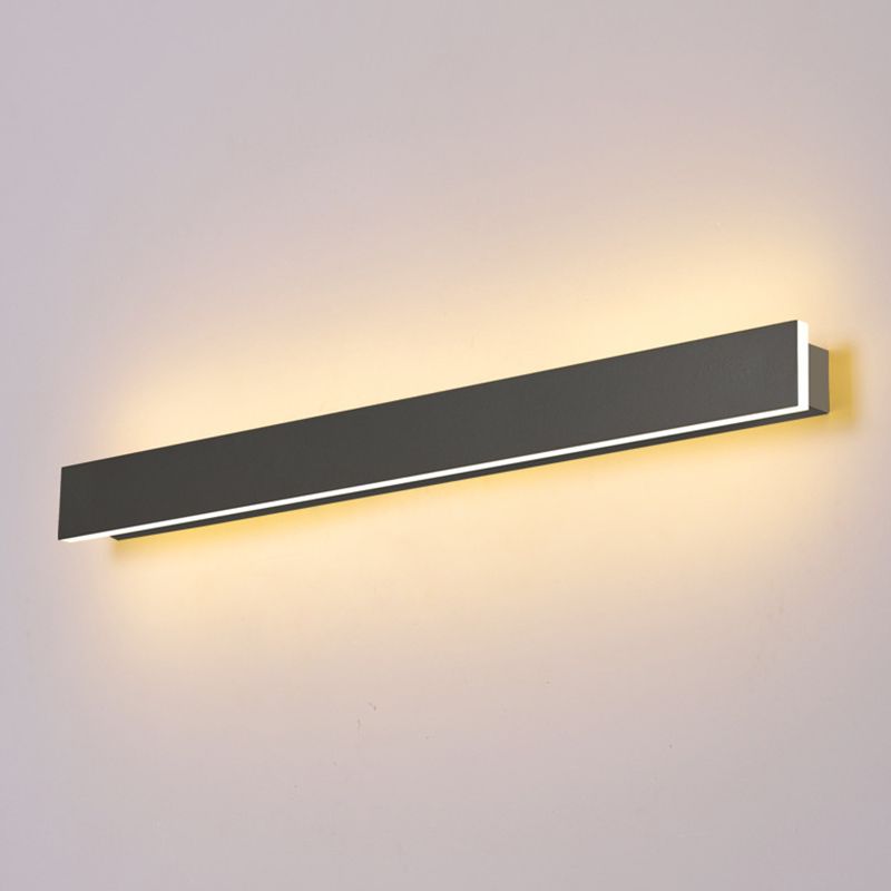 Single Black Modern Wall Mounted Sconce Linear Wall Light for Foyer