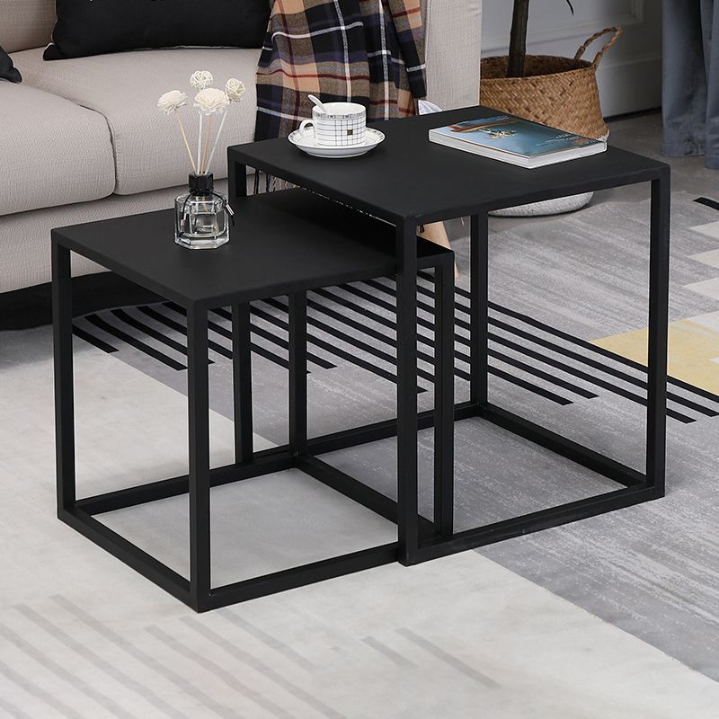 Frame 2 Nesting Coffee Table Mid-Century Metal Square Cocktail Table