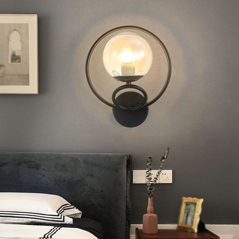 Modern Simple Iron Vanity Light Circle Shape Vanity Lamp for Shower Room