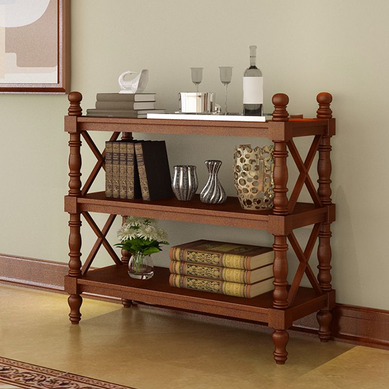 Scandinavian Study Room Bookshelf Solid Wood Etagere Bookcase