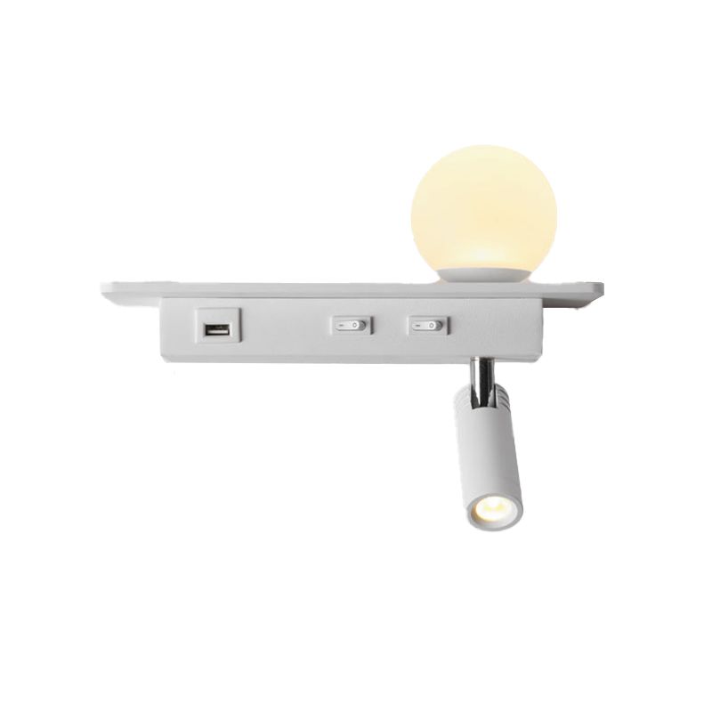 Acrylic Swing Arm Wall Sconce Contemporary 1 Light Wall Mount Light
