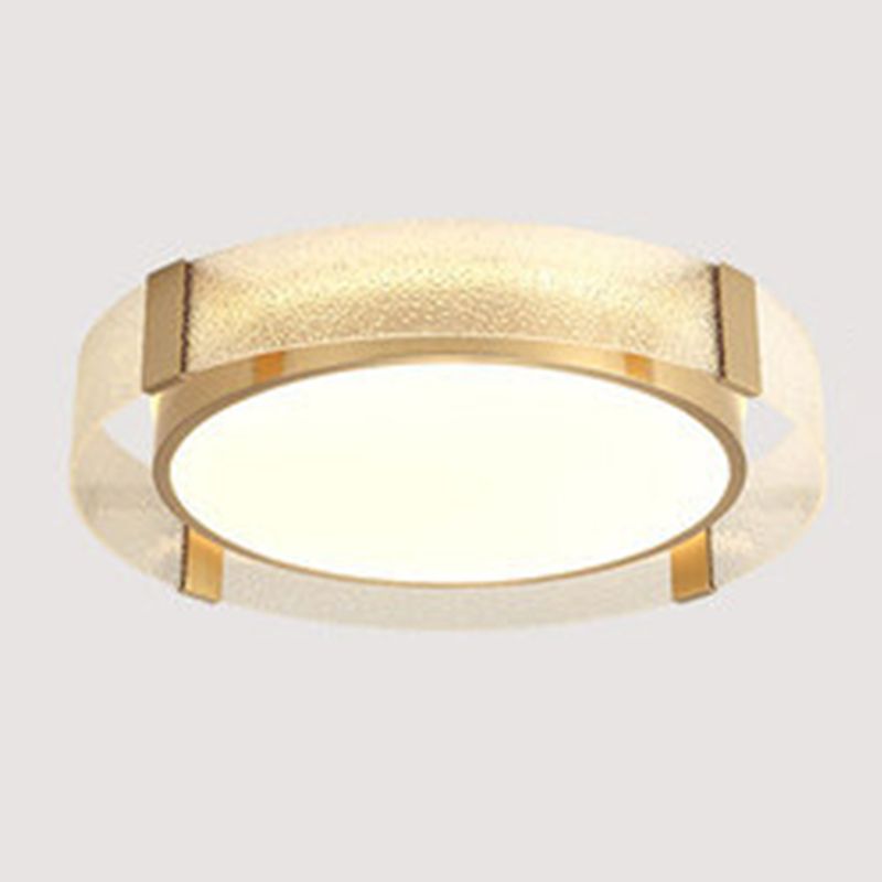 Ronde Flush Light Fixtures Glas Traditionele Flush Mount Plafond Light Fixture