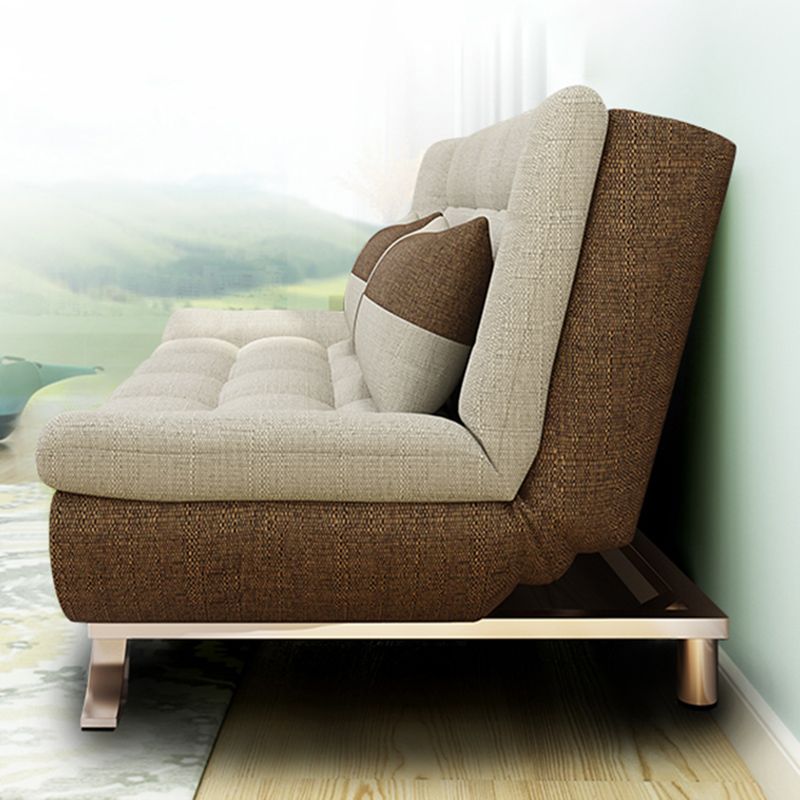 74.80 "W √ó 35.43" d √ó 35.43 "H Keks Back -Leinen -Armless -Sofa mit faltbarem