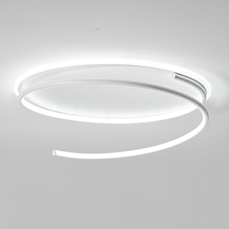 Lineare Form Deckenbefestigungen Moderne Stil Metall 2 Light Deckenbefestigungen Montiert