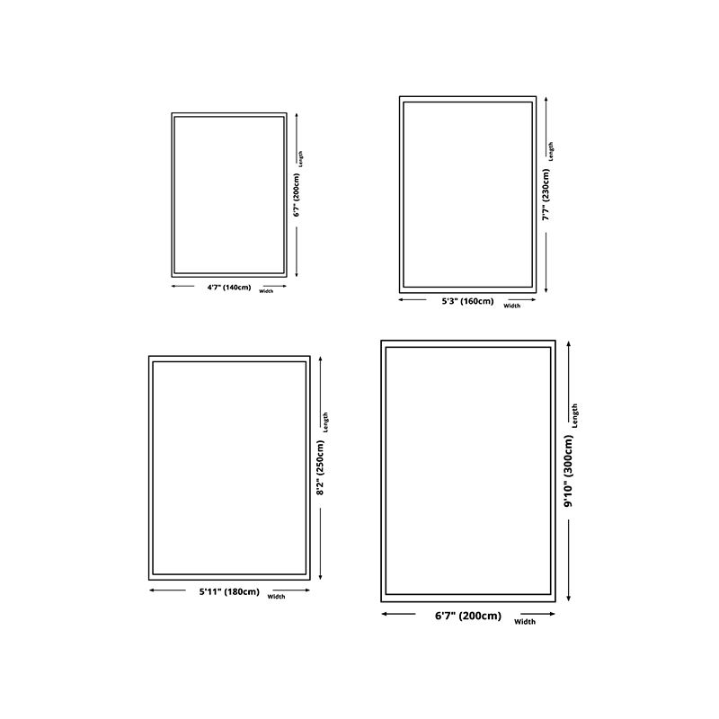 Light Grey Nordic Carpet Polyester Casual Carpet Non-Slip Backing Carpet for Drawing Room