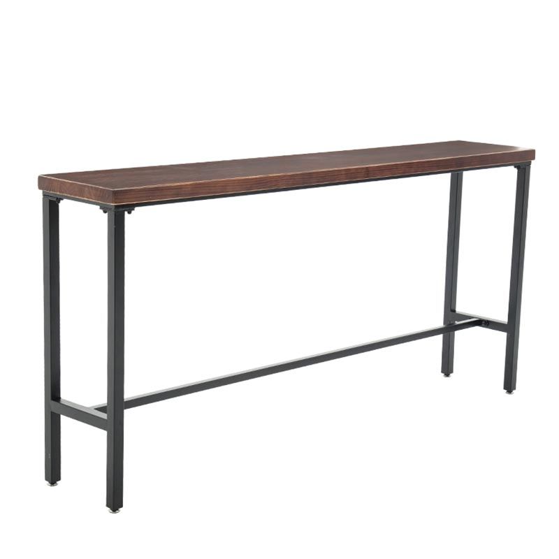 Industrial Bar Table Set 1/4 /9 Pieces Solid Wood Counter Table for Indoor
