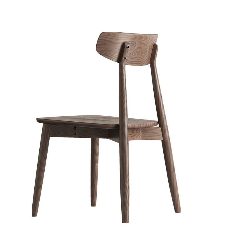 Modern Style Side Chair Wood Open Back Dining Room Chair for Kitchen