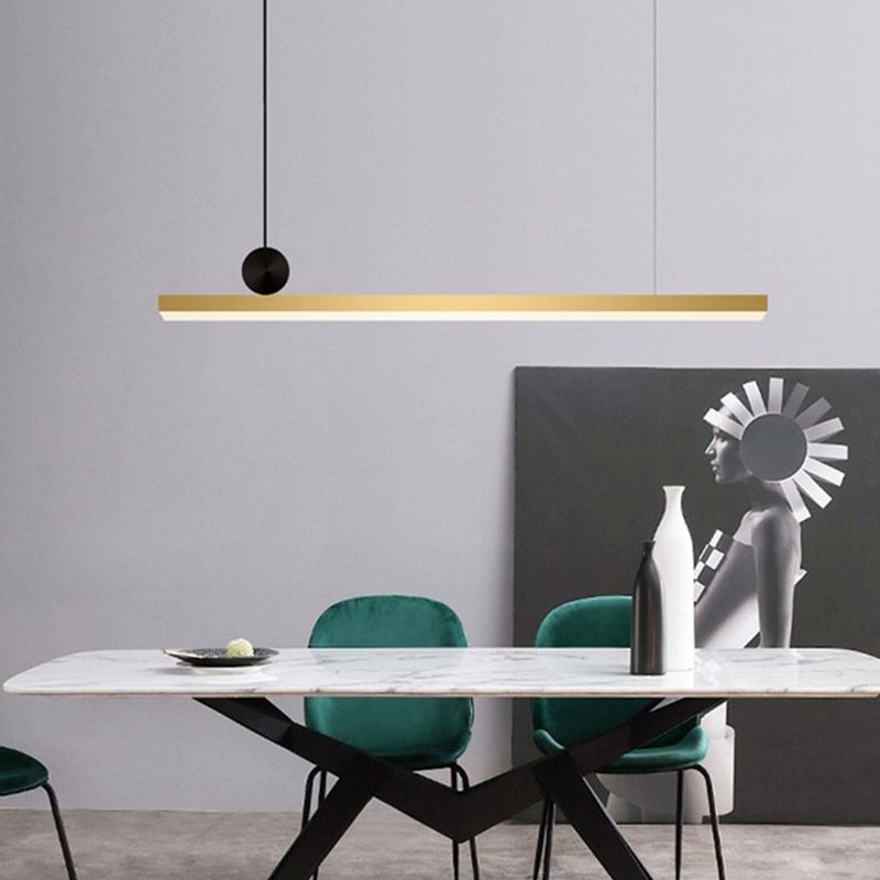 Linear Hanging Pendant Lights Contemporary Metal Chandelier Light Fixture