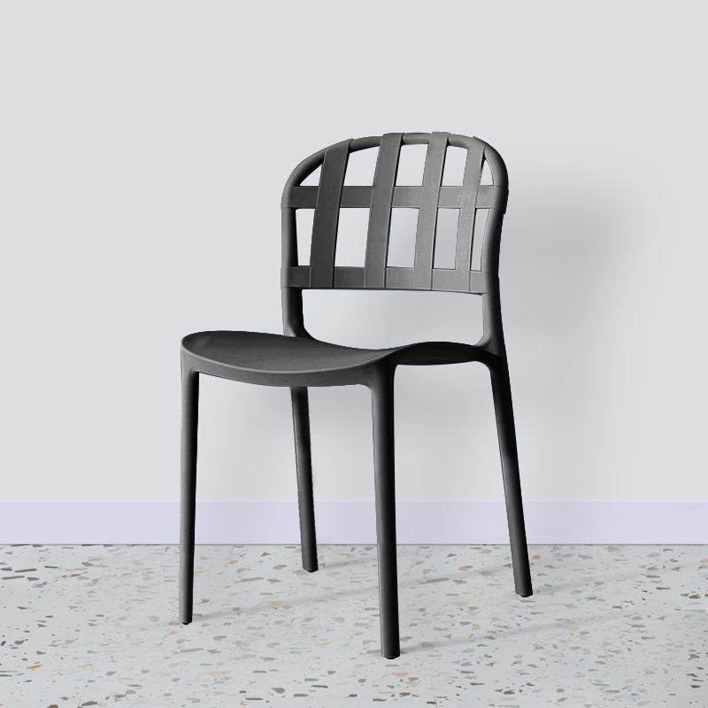 Plastic Armless Dining Chairs Scandinavian Style Home Dining Side Chair