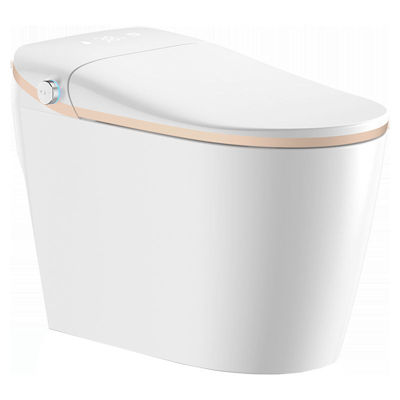 Elongated All-In-One Toilet Bowl Siphon Jet Contemporary Toilet