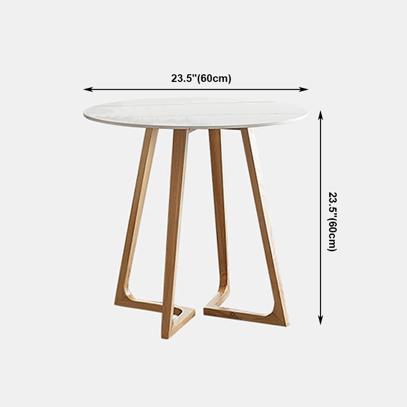 Double Pedestal Stone Table Industrial Style Dining Room Table for Home