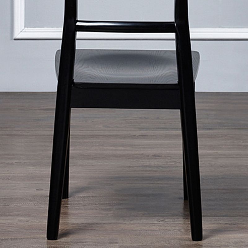 Wood Kitchen Dining Side Chair Contemporary Open Back Dining Side Chair