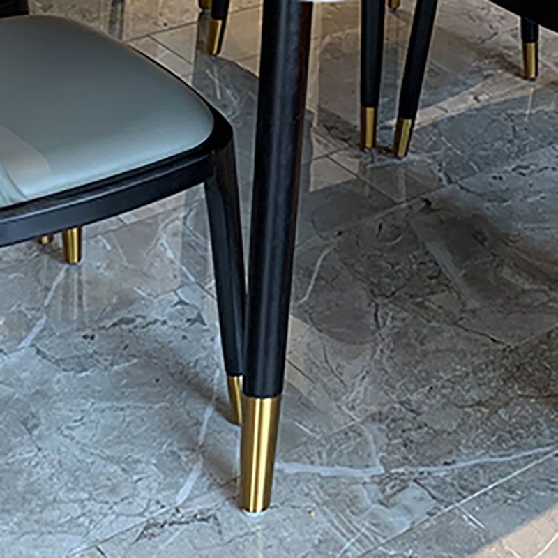 Rectangle Sintered Stone Table for Restaurant Industrial Dining Table with 4 Legs