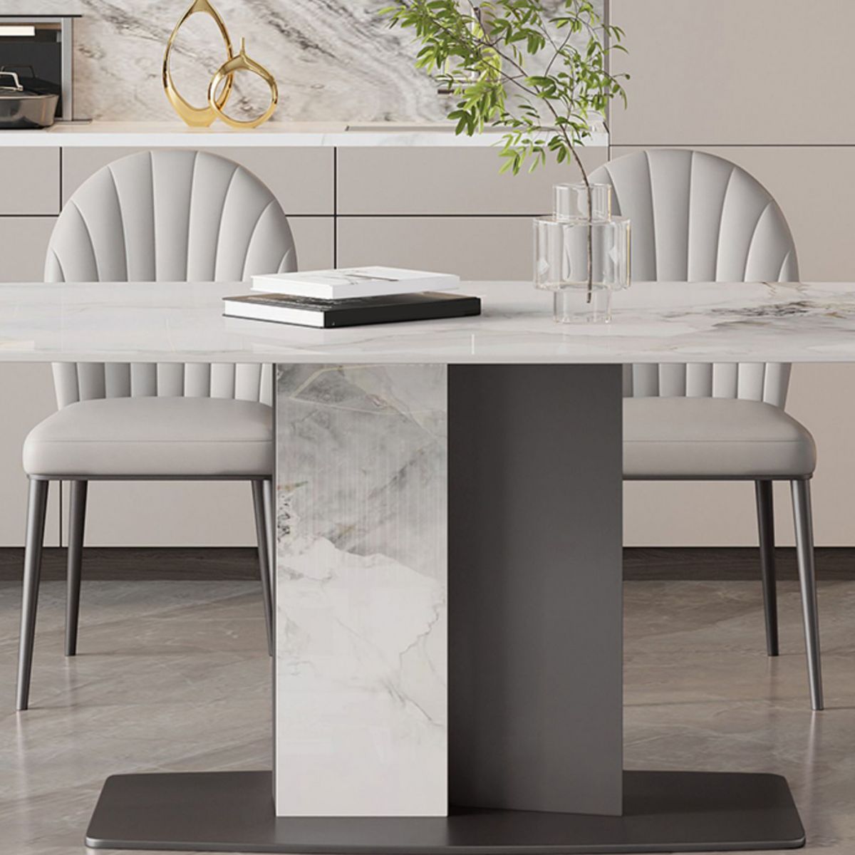 Modern Dining Room Set 1/4/5/6/7 Pcs Dining Set for Home Use