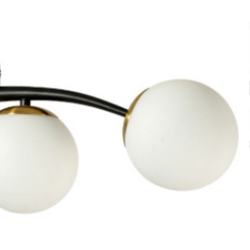 Modern Kitchen Island Lighting Black/Golden Globe Shaded Ceiling Light for Foyer