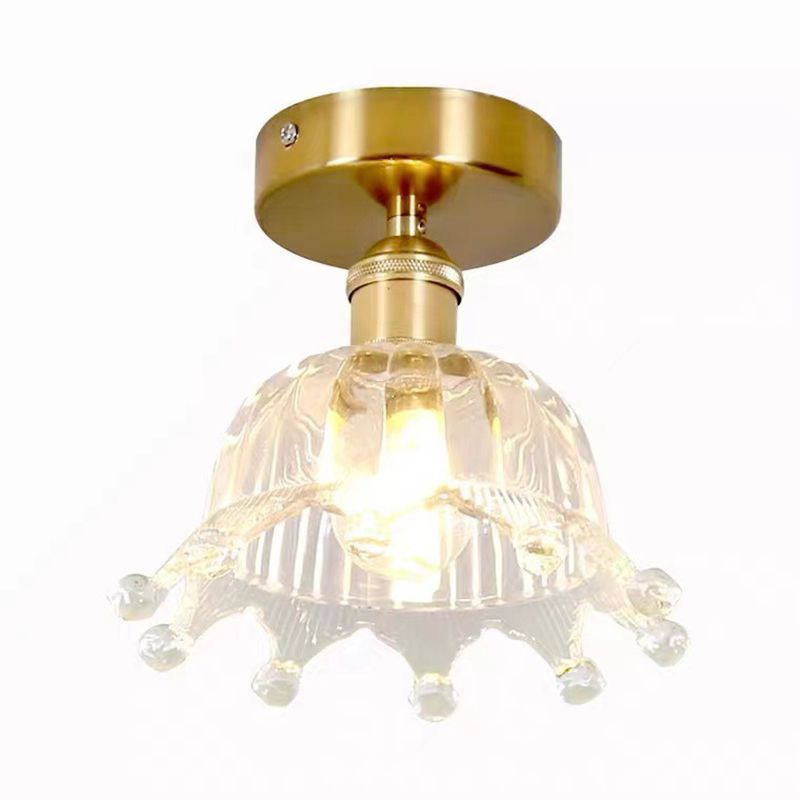 Crown Flush Mount Ceiling Light Fixture Modern Flush Mount Ceiling Light for Aisle