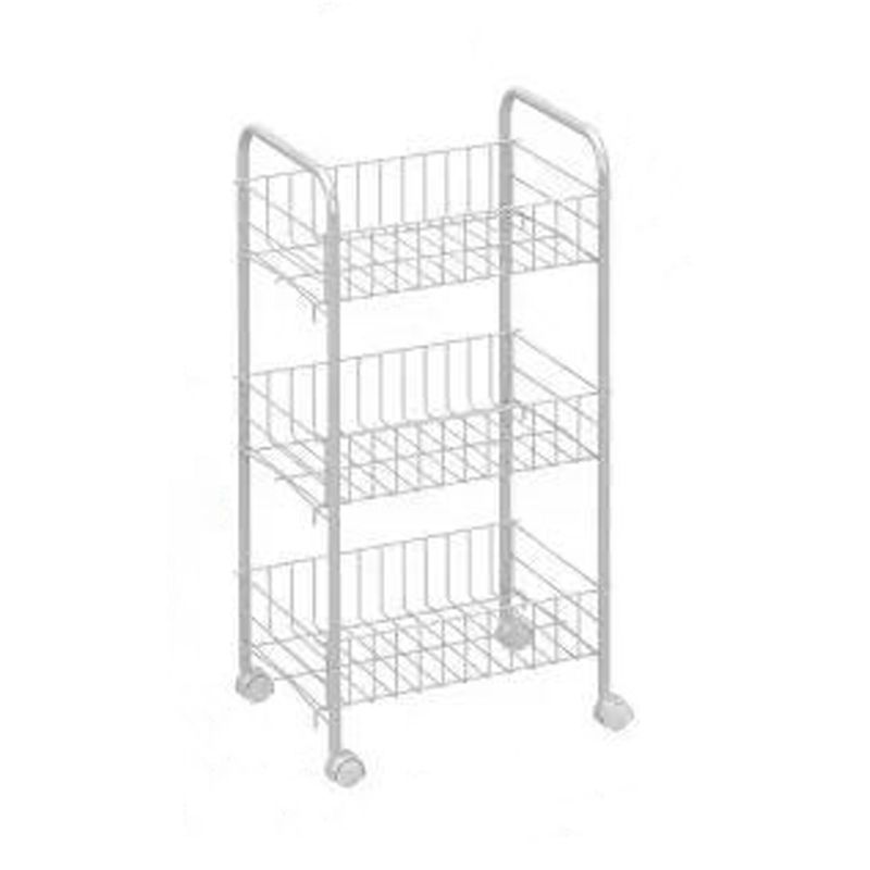 Buchhandelshandschel des zeitgenössischen Stils mit Casters White Book Regal für Lernraum