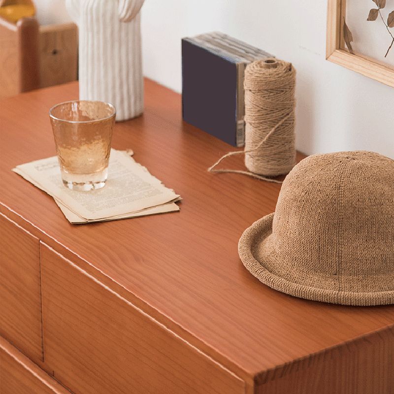 15.74" Wide Modern Accent Chest with 5/6Drawers Wood Rectangle Chest