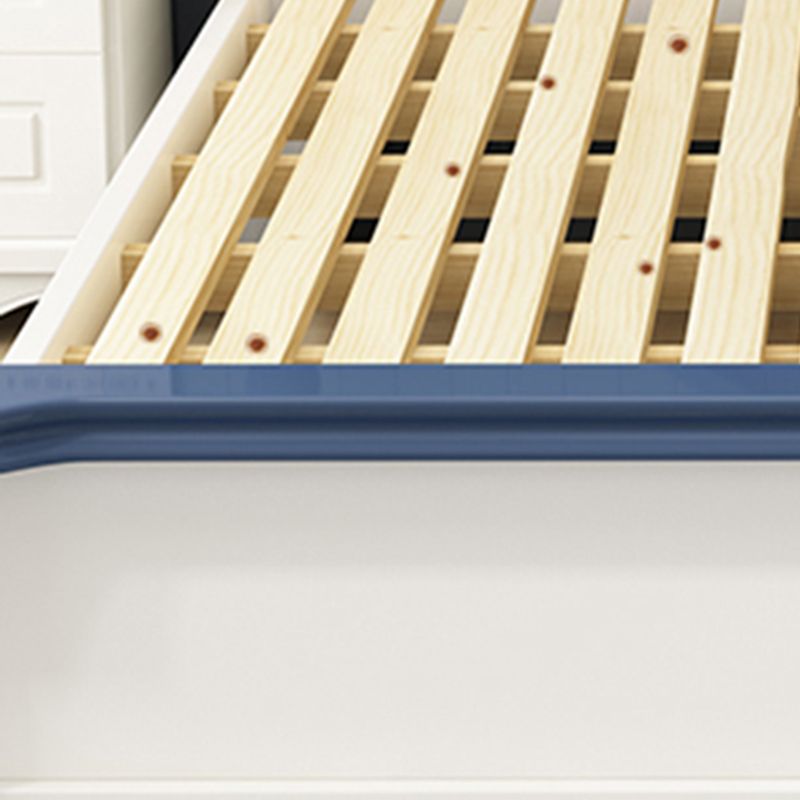 Solid Wood Standard Bed Arched Headboard Bed with Custom Legs