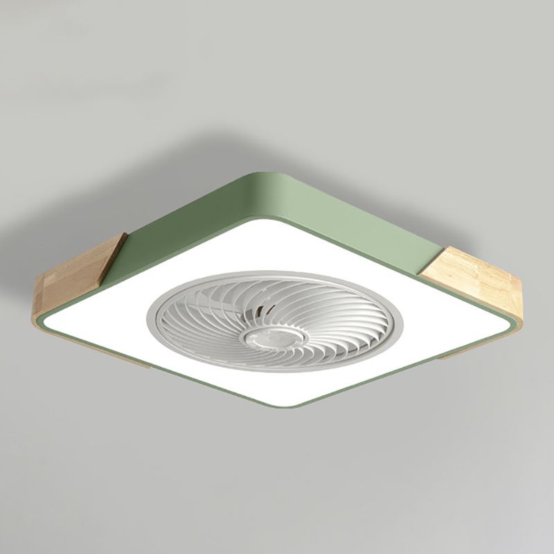 Ventilateur de plafond de style moderne Light à 1 lumière LED MONT PLAGE LEU
