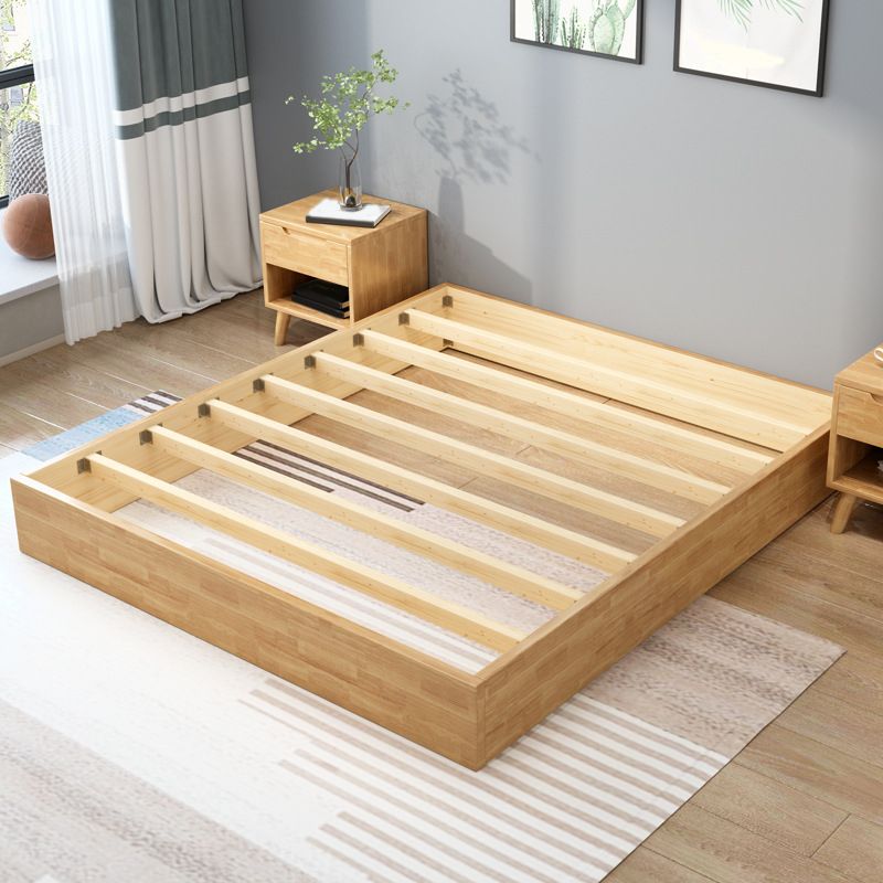 Contemporary Solid Color Wooden Bed Frame 6.29" H Platform Bed