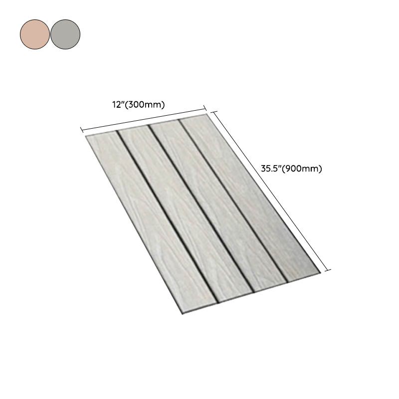 Classical Square Decking Tiles Solid Color Composite Patio Flooring Tiles