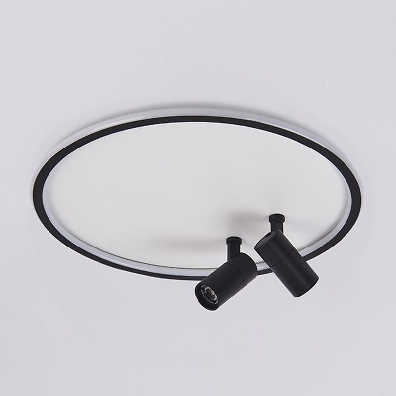 Luces de techo de círculo de luz de techo de metal de estilo minimalista