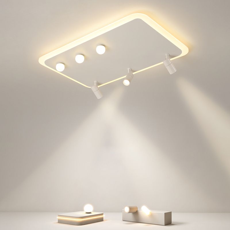 Ultramoderne LED-Deckenleuchten zur Deckenmontage, Deckenleuchte aus weißem Acryl