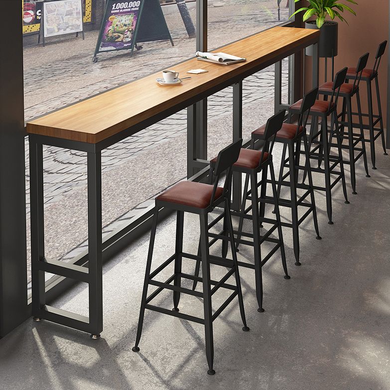 3/4/5/6 Pieces Counter Height Pub Set Industrial Rectangular for Living Room