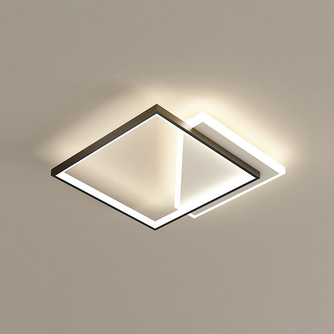 Minimalistische geometrie metalen inbouwlamp voor hal, slaapkamer en keuken