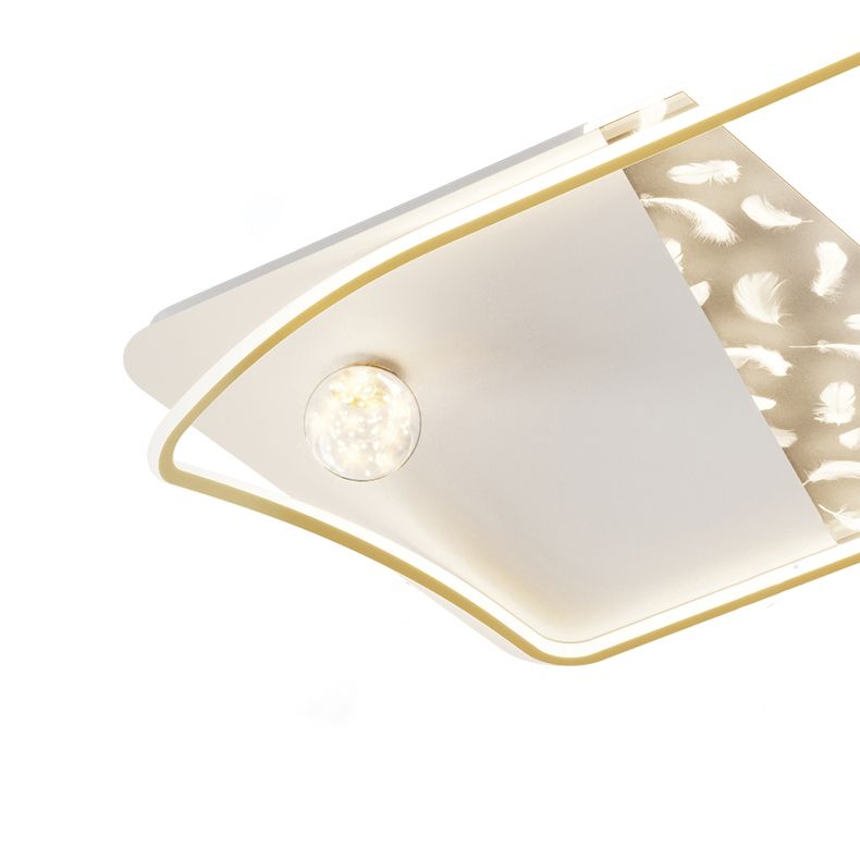 Lignes LED plafonnier style moderne encastré pour salon salle à manger