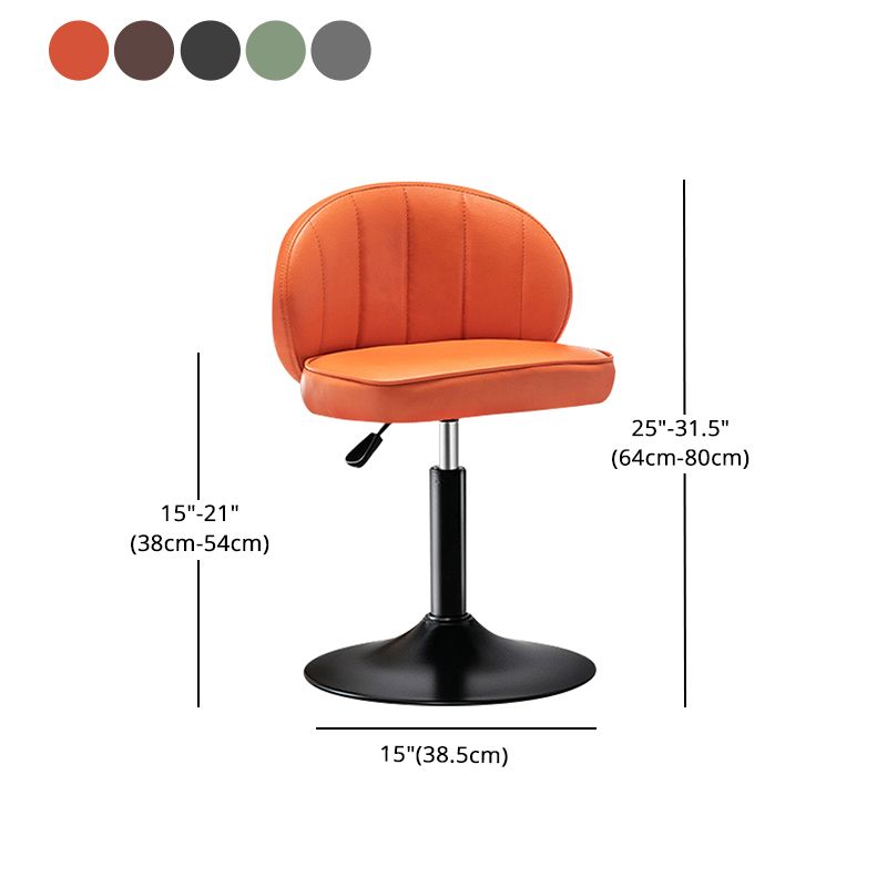 Taburete de bar de acero con respaldo moderno, taburete elevable con cojín de cuero