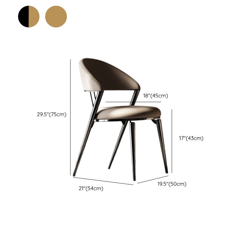 Home Dining Room Side Chair Open Back Dining Upholstered Chair