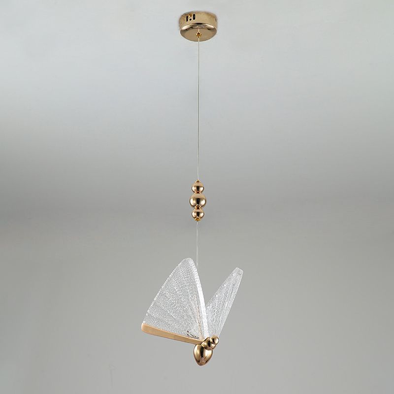 Modern Creative Creative Butterfly Candant Light Creative Acrilic Acrilic Hanging Lampade per soggiorno