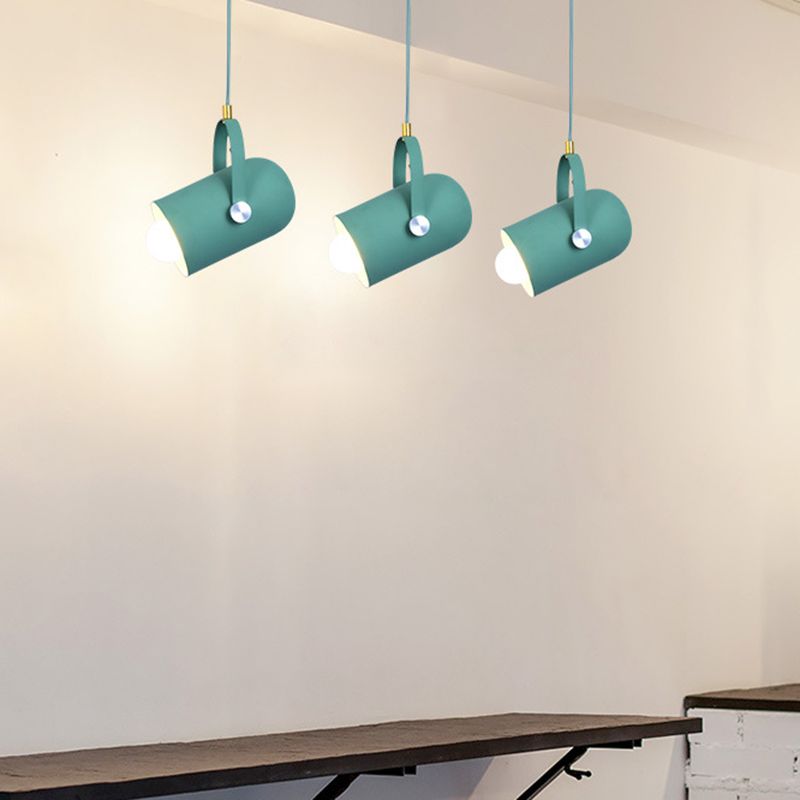 Spotlight cilindrico in metallo Macaron 1 Servizio Commercial Testa Accensione con maniglia regolabile