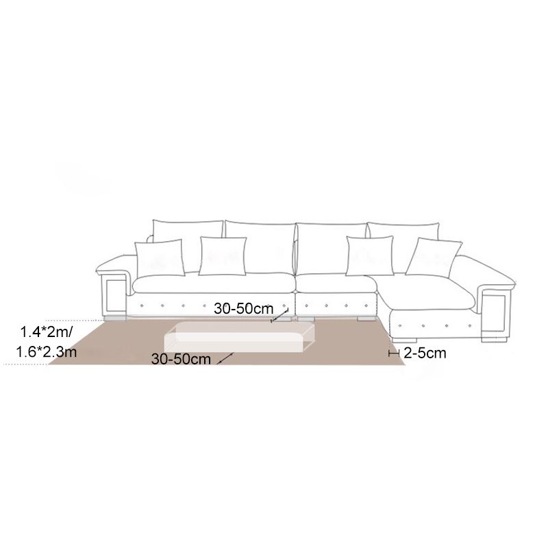 Nordic Area Carpet Contemporary Rug Washable Stain Resistant Polyester Rug for Home Decor