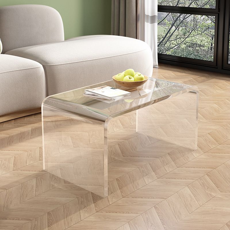 Abstract End Table Plastic Square Side Sofa Side Accent Table