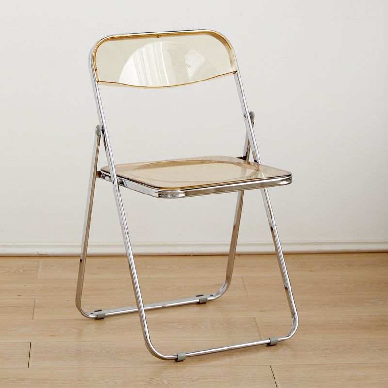 Modern Style Folding Open Back Metal Armless Dining Chairs(Set of 4/8)