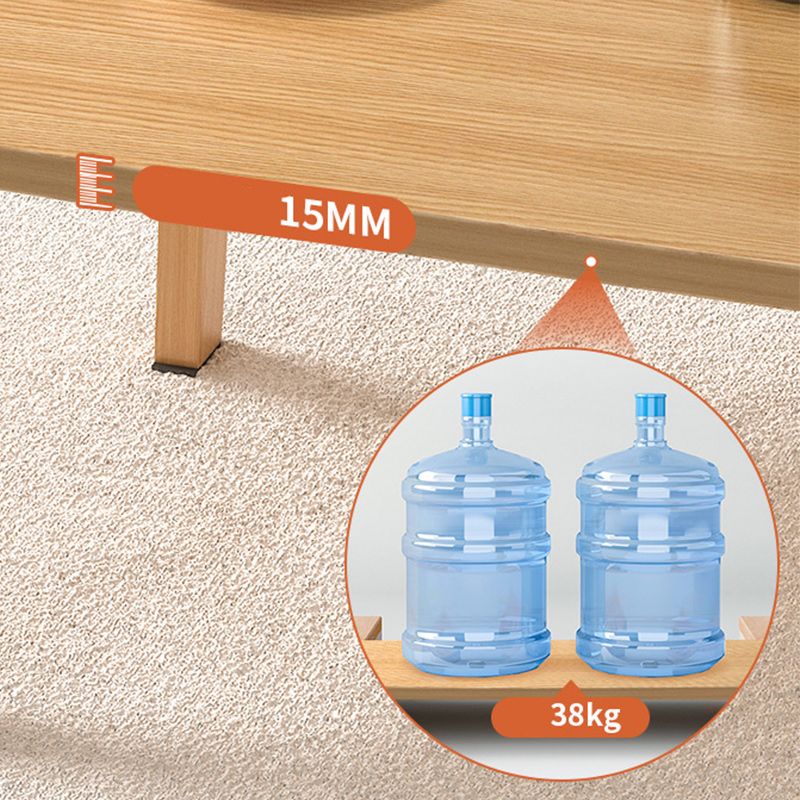 16"H Contemporary Coffee Table Folding Wooden Coffee Cocktail Table