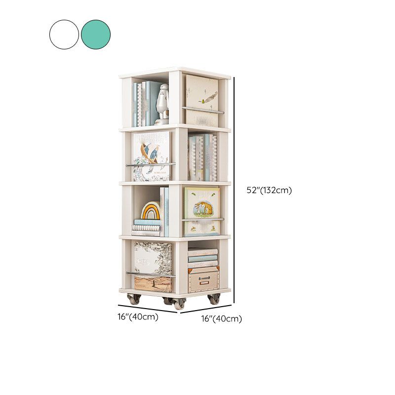 Engineered Wood Standard Bookcase Closed Back Scandinavian Bookshelf