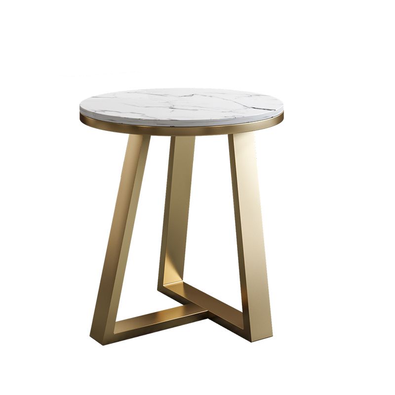 Cross Legs Coffee Table Round/Oval Cocktail Table with Gold/Black Legs